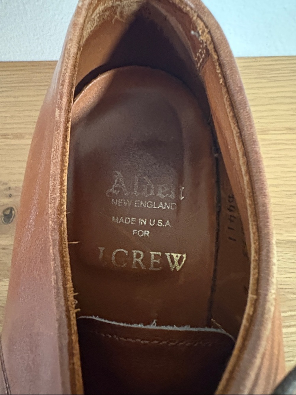 Alden x J.Crew Plaintoe Derby - Picture 2 of 5